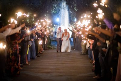 Best Professional Luxury Dream Wedding Ceremony Photography Nighttime Sparklers Bride Groom Photo 19