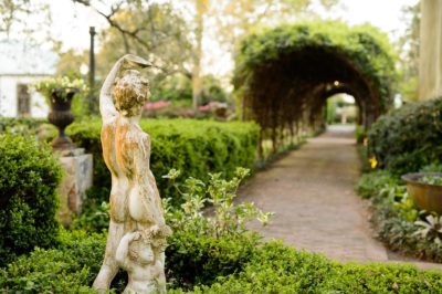 Best Professional Luxury Dream Wedding Venue Photographer Garden Statue at Houmas House Louisiana Plantation Photo 36