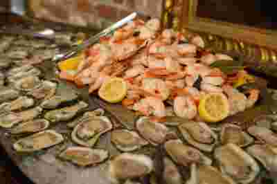Best Professional Luxury Dream Wedding Catering Food Photography Shrimp Oysters at Houmas House Plantation Louisiana Photo 46
