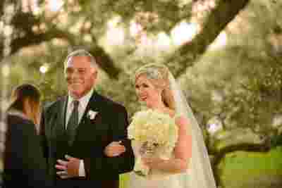 Best Professional Luxury Wedding Photography of Bride Father Elegant Outdoor Wedding at Houmas House Louisiana Plantation Photo 66