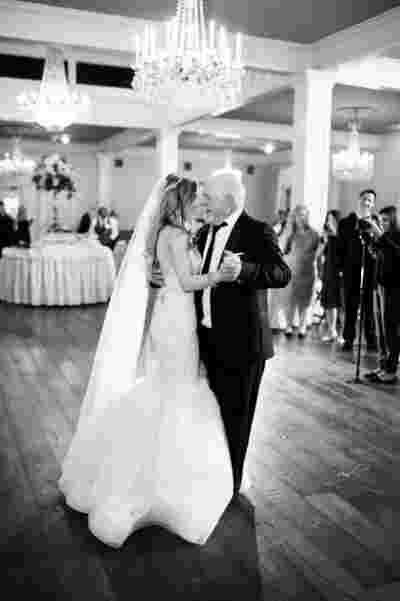 Best Professional Luxury Dream Wedding Classic Father Bride B&W Photography at Nottoway Plantation Louisiana 57