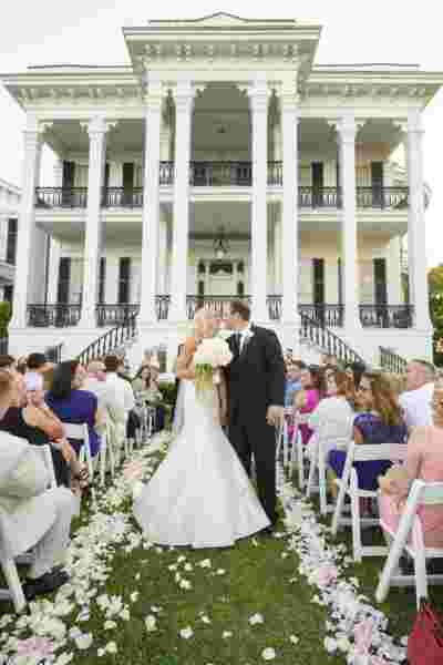 Best Professional Luxury Dream Wedding Venue Outdoor Ceremony at Nottoway Plantation Louisiana 68